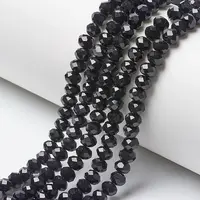 Opaque Solid Color Glass Beads Strands