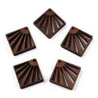 Natural Wenge Wood Pendants
