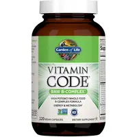 Garden of Life Vitamin Code RAW B-Complex kapsuly na normálnu činnosť nervovej sústavy a pre krásnu pleť 120 cps