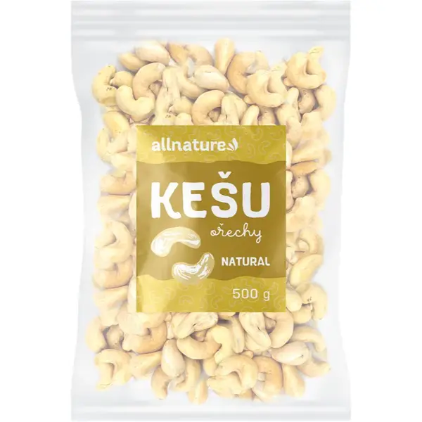 Allnature Kešu orechy orechy natural 500 g