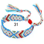 Cotton Braided Rhombus Pattern Cord Bracelet