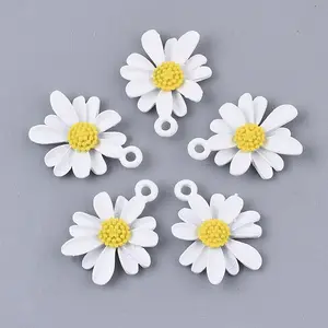 Spray Painted Alloy Pendants