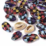 Printed Natural Cowrie Shell Beads