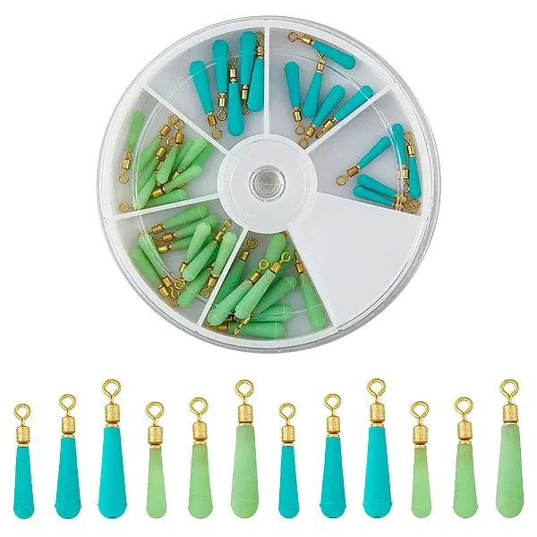 45Pcs 6 Style Silicone Fishing Floats