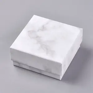 Square Kraft Cardboard Jewelry Boxes