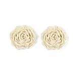 Flower Opaque Resin Cabochons