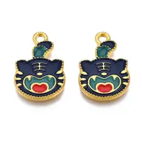 Rack Plating Alloy Enamel Pendants
