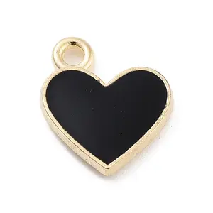 Light Gold Plated Alloy Enamel Charms