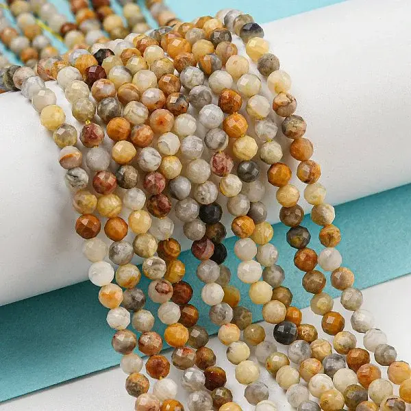 Natural Crazy Lace Agate Beads Strands