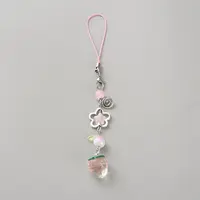 Plastic Strawberry Beads Mobile Straps