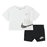 Nike kids girl wild flower boxy tee short 24m