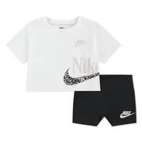 Nike kids girl wild flower boxy tee short 24m