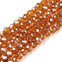 Electroplate Glass Beads Strands