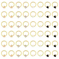 24Pcs 4 Colors Glass Dreadlocks Beads