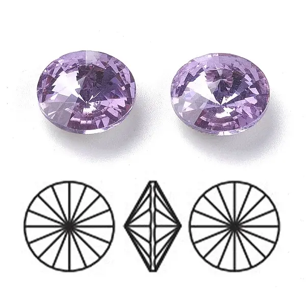 K9 Glass Pointed Back Rhinestone