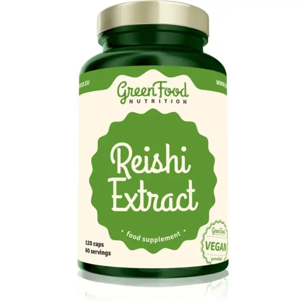 GreenFood Nutrition Reishi Extract kapsle ze vzácné houby 120 cps