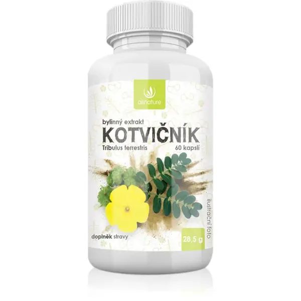 Allnature Kotvičník kapsle pro podporu správné hormonální činnosti 60 cps
