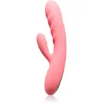 Svakom Avery Powerful Thrusting vibrátor se stimulátorem klitorisu Strawberry Pink 19.1 cm