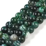Natural Striped Agate/Banded Agate Beads Strands