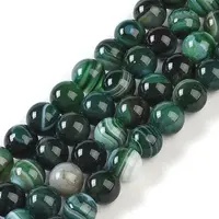 Natural Striped Agate/Banded Agate Beads Strands