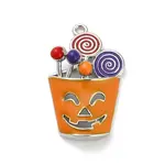Halloween Brass Enamel Pendants
