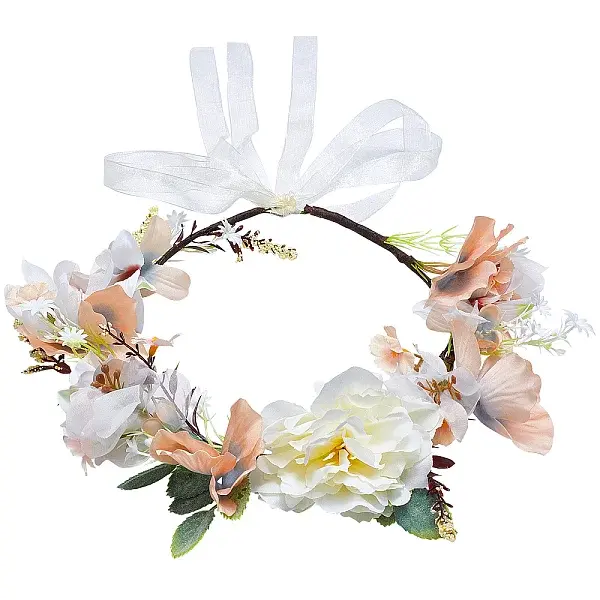 Cloth Artificial Flower Bridal Wreath
