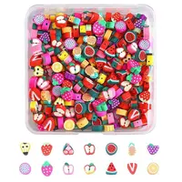 280Pcs 14 Style Handmade Polymer Clay Beads