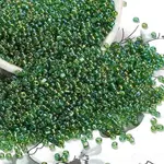 Round Transparent Colors Rainbow Glass Seed Beads