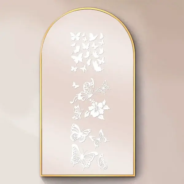 Waterproof Reflective Plastic Mirror Stickers