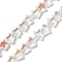 Transparent Electroplate Glass Beads Strands