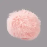 Handmade Faux Rabbit Fur Pom Pom Ball Covered Pendants