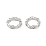 Brass Clear Cubic Zirconia Bead Frame