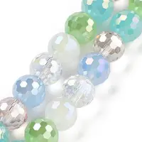 Electroplate Glass Bead Strands