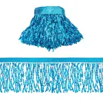 10M Paillette Tassel Ribbon Trim