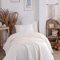 Přehoz 160x230 pique - smetanová