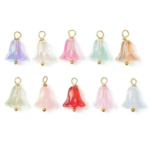 20Pcs Glass Beads Pendants