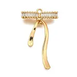 Brass Micro Pave Cubic Zirconia Pendants