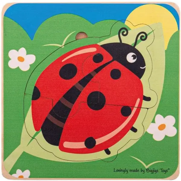 Bigjigs Toys Vkladacie puzzle životné cykly lienky