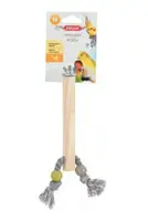 Bidlo pro ptáky dřevěné s lanem M 17cm Zolux