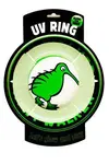 Hračka pes Glow Ring maxi plovoucí létající TPR Kiwi