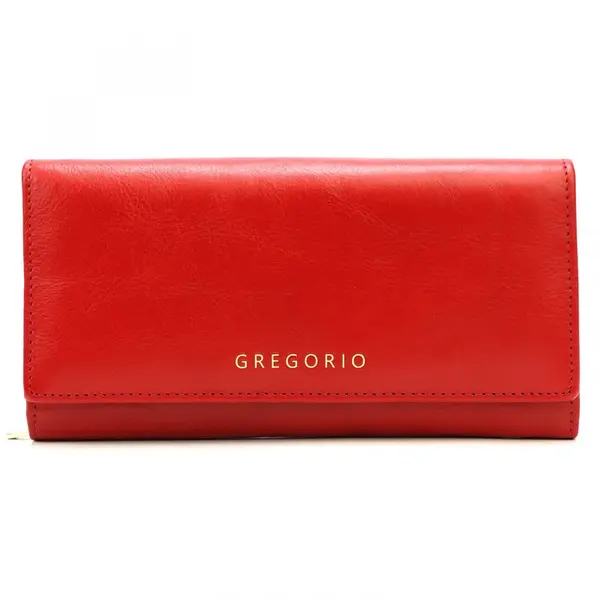 Luxusní dámská kožená peněženka Gregorio Haneen, červená
