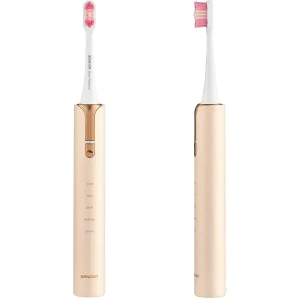 Sencor SOC 4111GD Elektrický sonický zubní kartáček, béžová, velikost