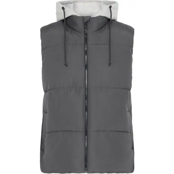 BLEND BHELWIN Pánska vesta, tmavo sivá, veľkosť