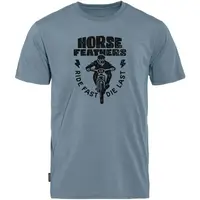 Horsefeathers FULL SEND Pánske cyklistické tričko, svetlomodrá, veľkosť