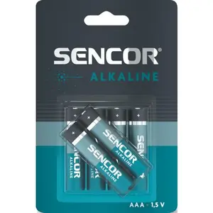 Sencor SBA LR03 4+2BP AAA ALK Alkalické baterie, modrá, velikost