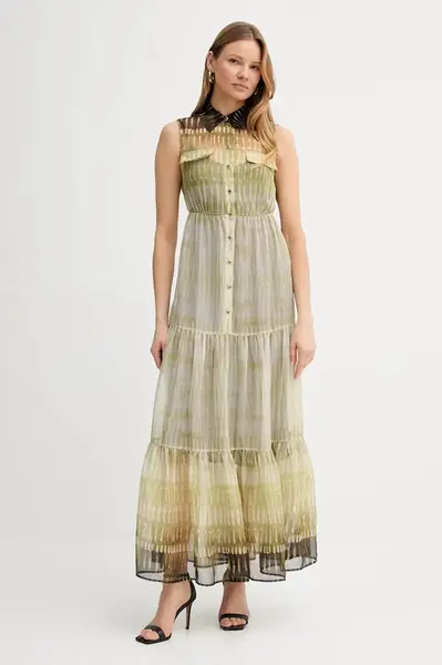 Šaty Liu Jo zelená barva, maxi, WA5031.TS079