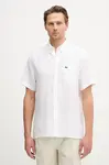Lacoste košile pánská lněná
