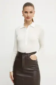 Bavlněné tričko s dlouhým rukávem Pinko