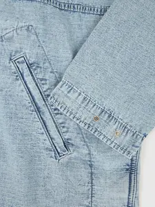 GAP Džínová oversize bunda Ripstop - Pánské