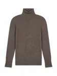 JUST CASHMERE Sveter 'Lexie'  hnedá melírovaná